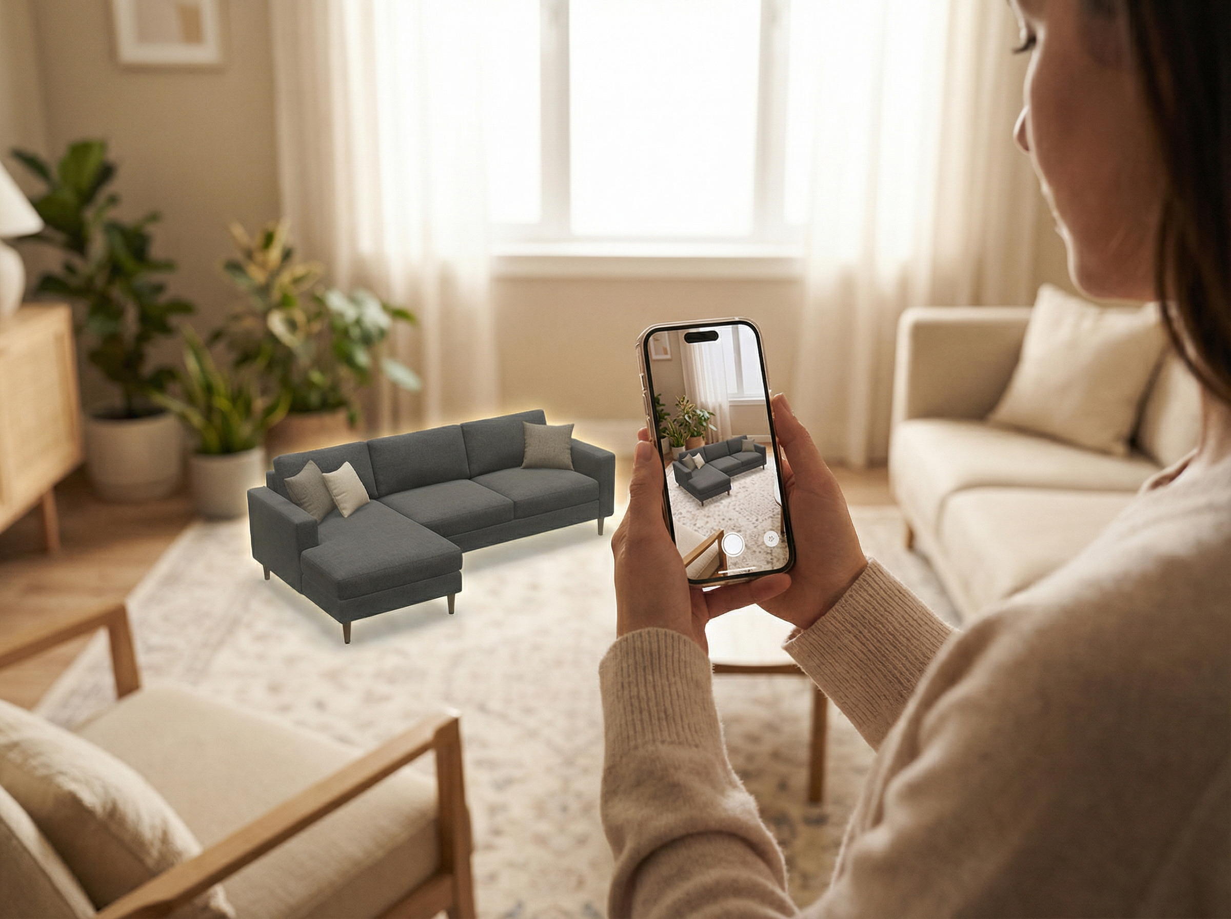 Visualização de móvel em espaço real